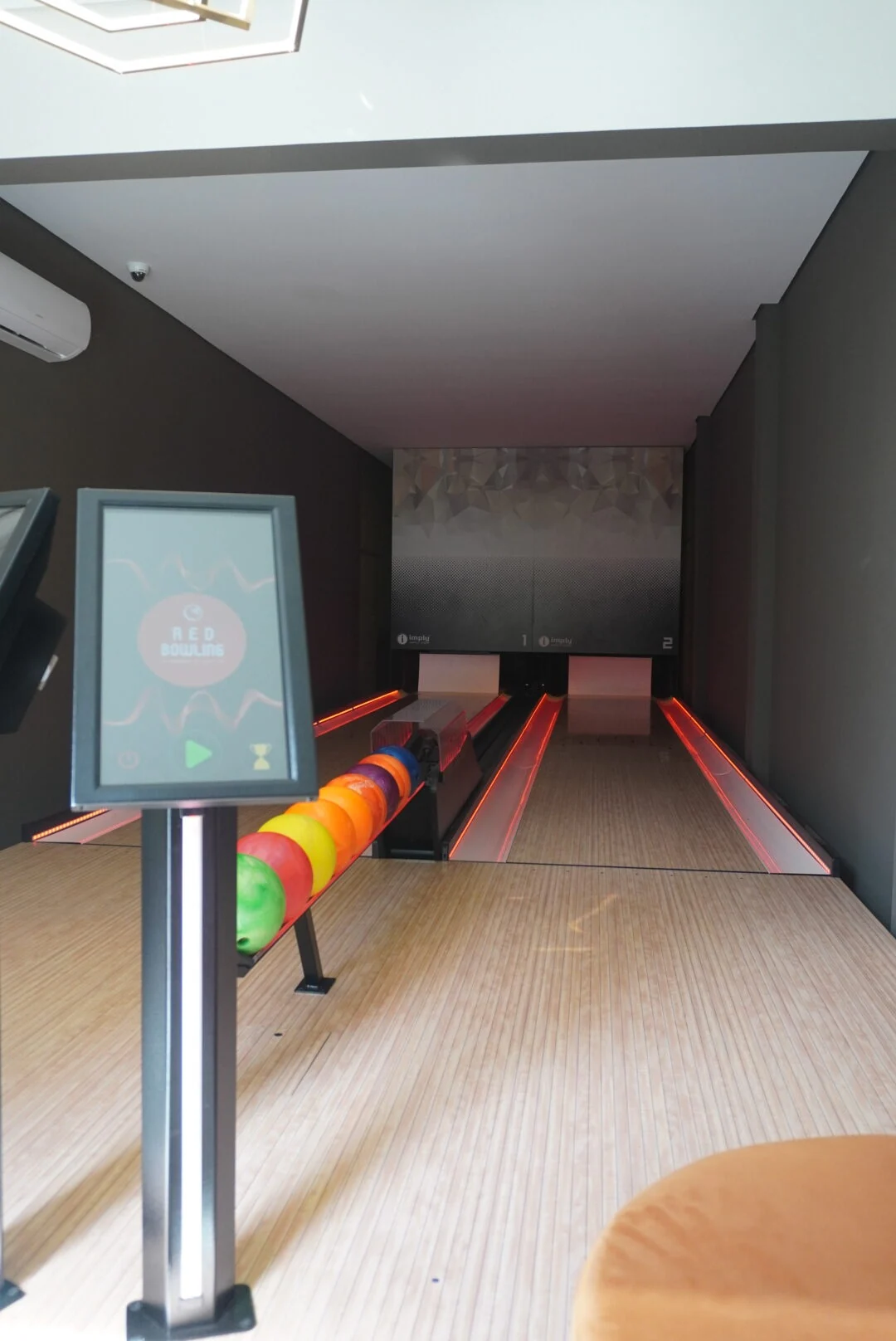 Pista de boliche do Floratta Home Club