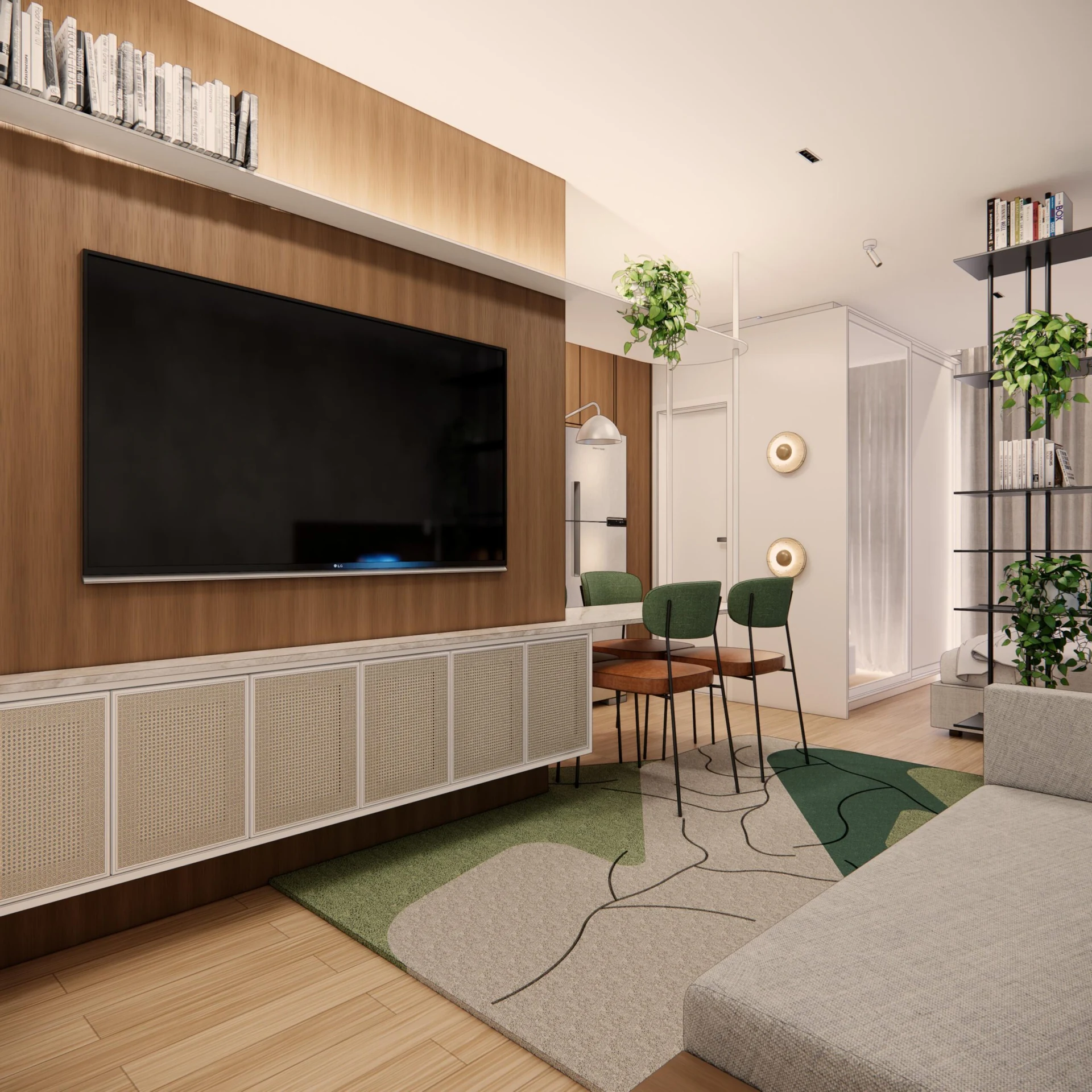 Perspectiva de área comum do Move Residencial