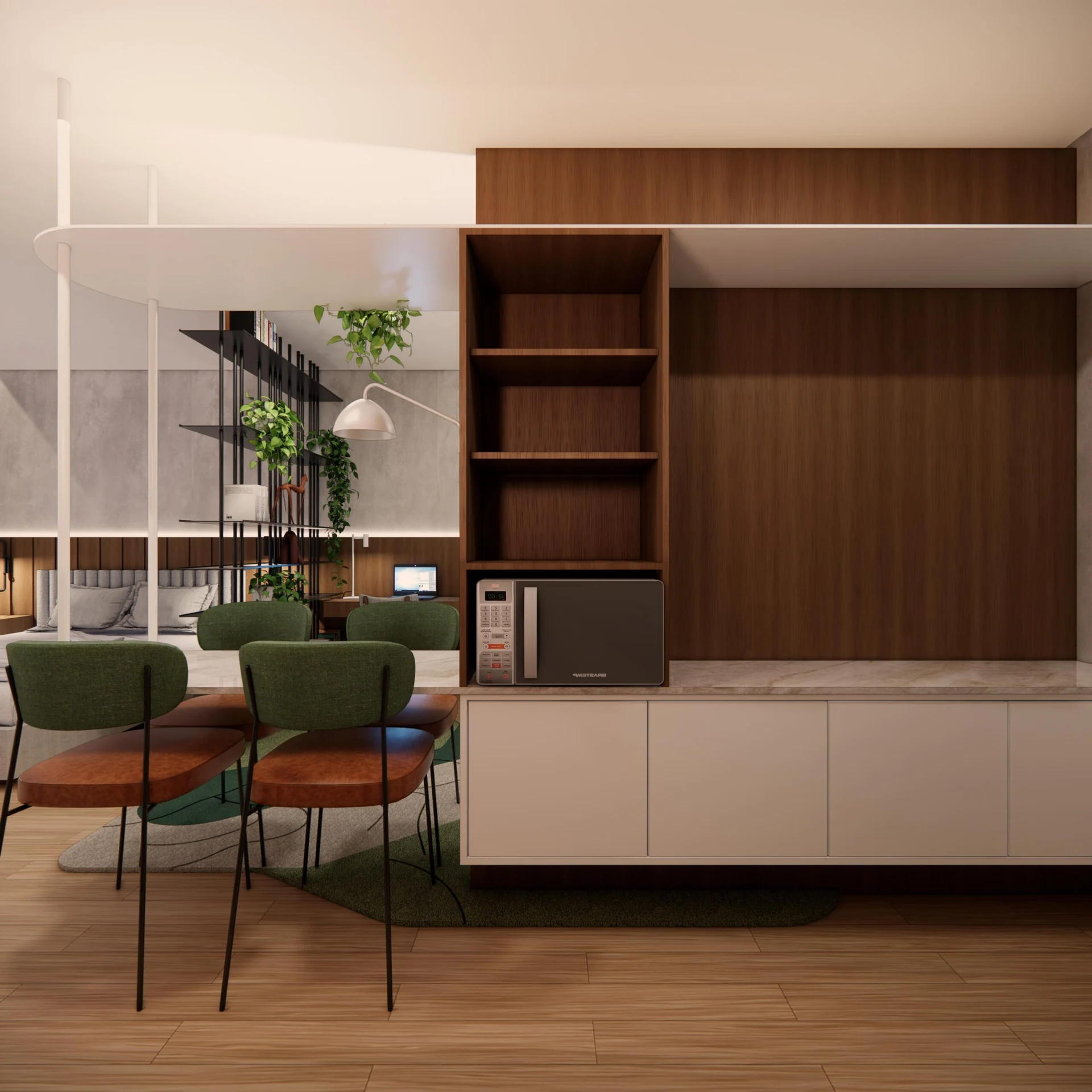 Perspectiva complementar de área comum do Move Residencial