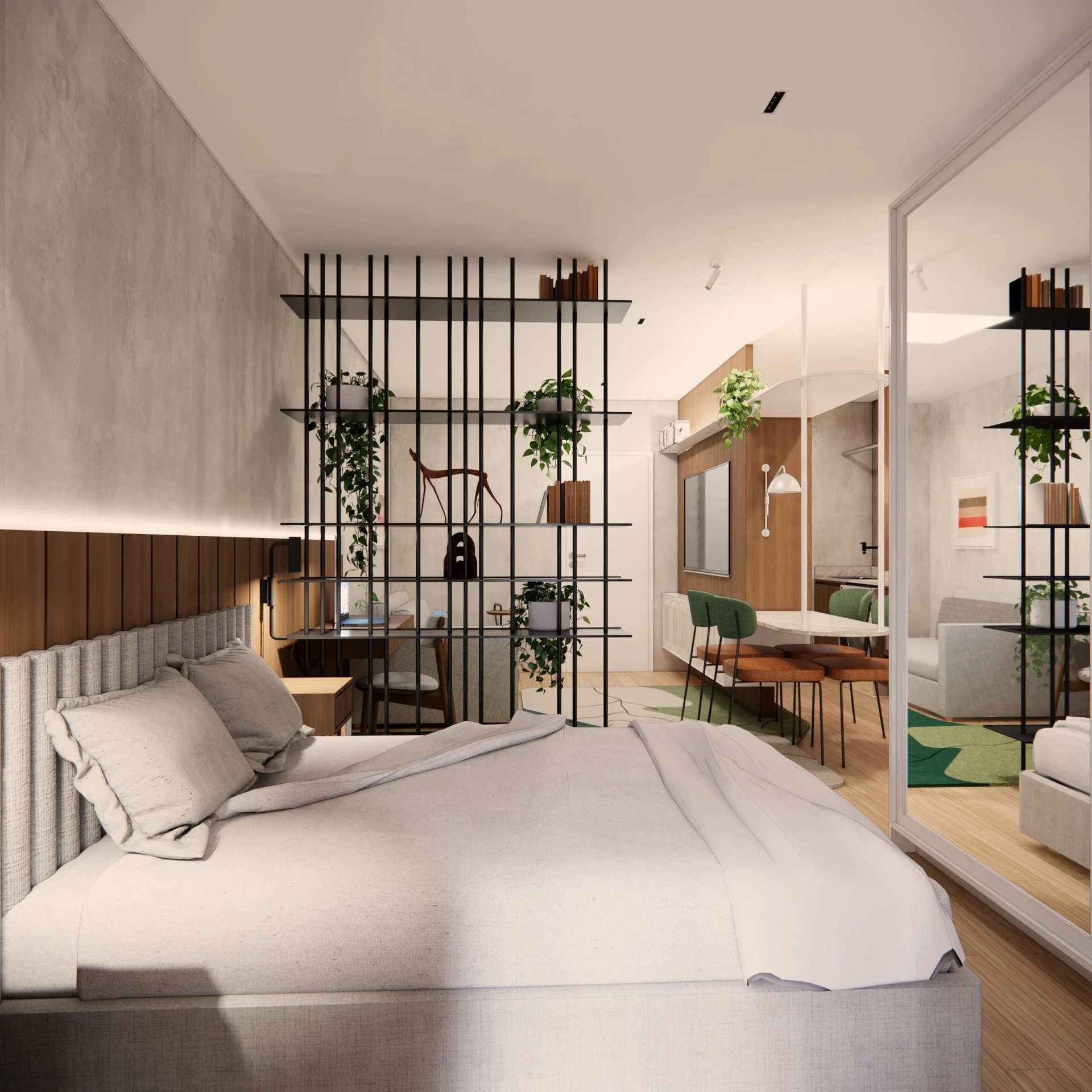 Perspectiva de unidade do Move Residencial