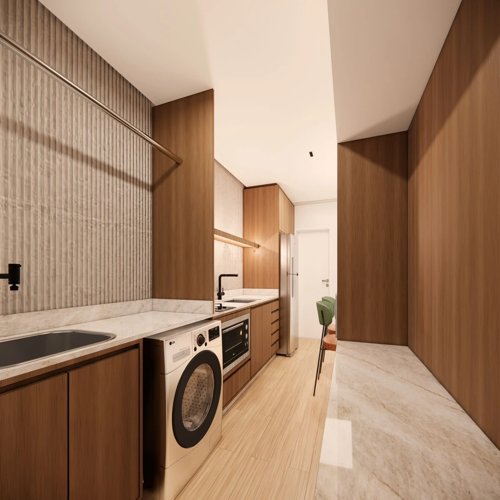 Perspectiva de cozinha do Move Residencial